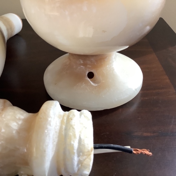 Onyx lamp vintage stone lamp - Picture 7 of 10